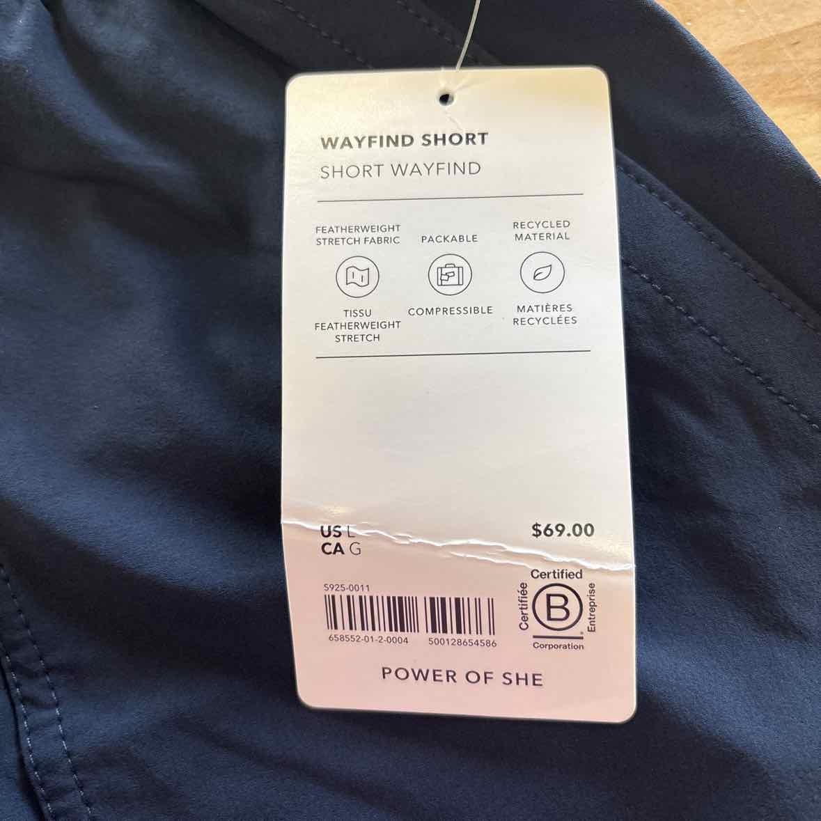 Athleta Size L Blue New Athletic Shorts