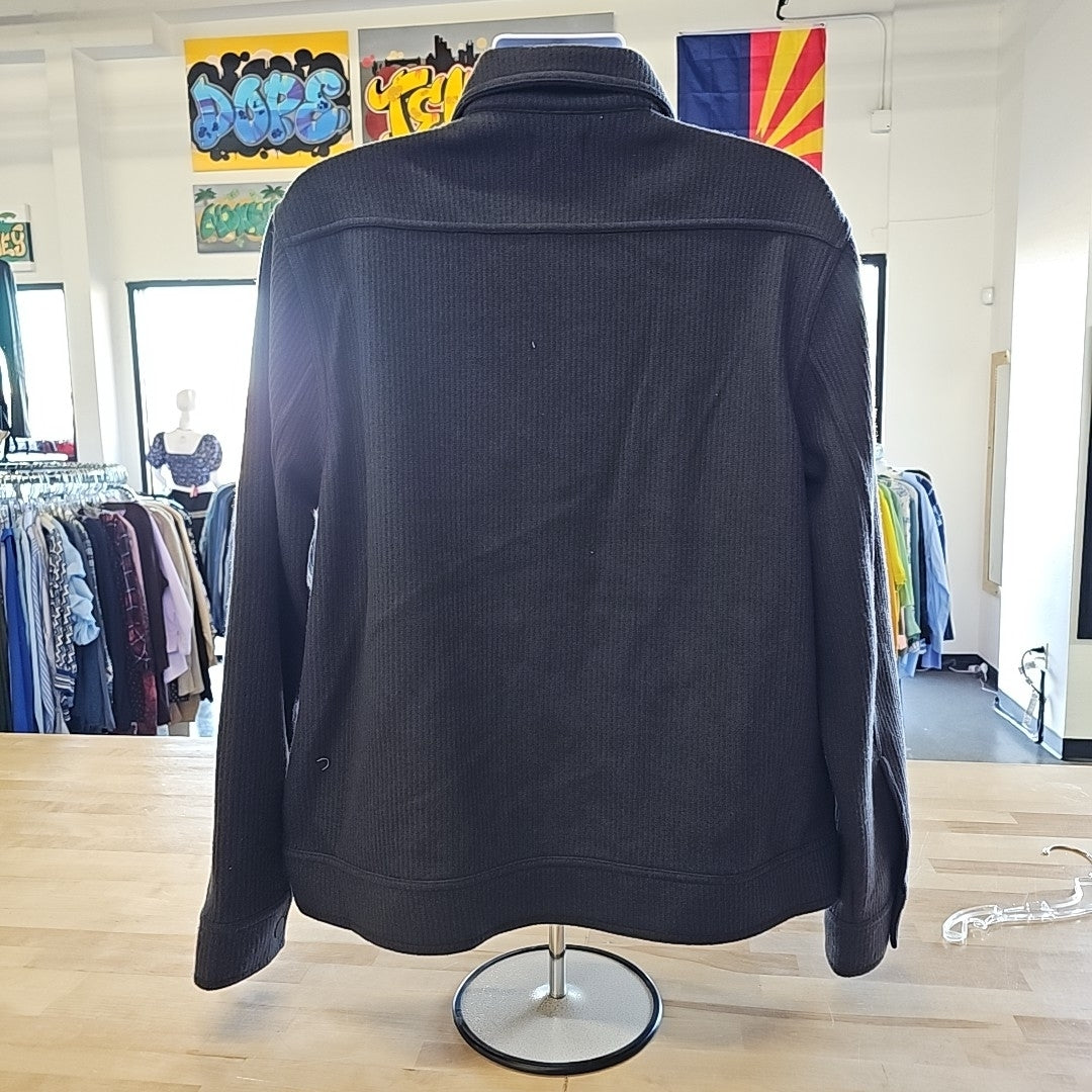Mode of One Men's Long-Sleeve Knit Trucker Jacket