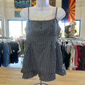 Dazy Size M Blue White Preloved Tank
