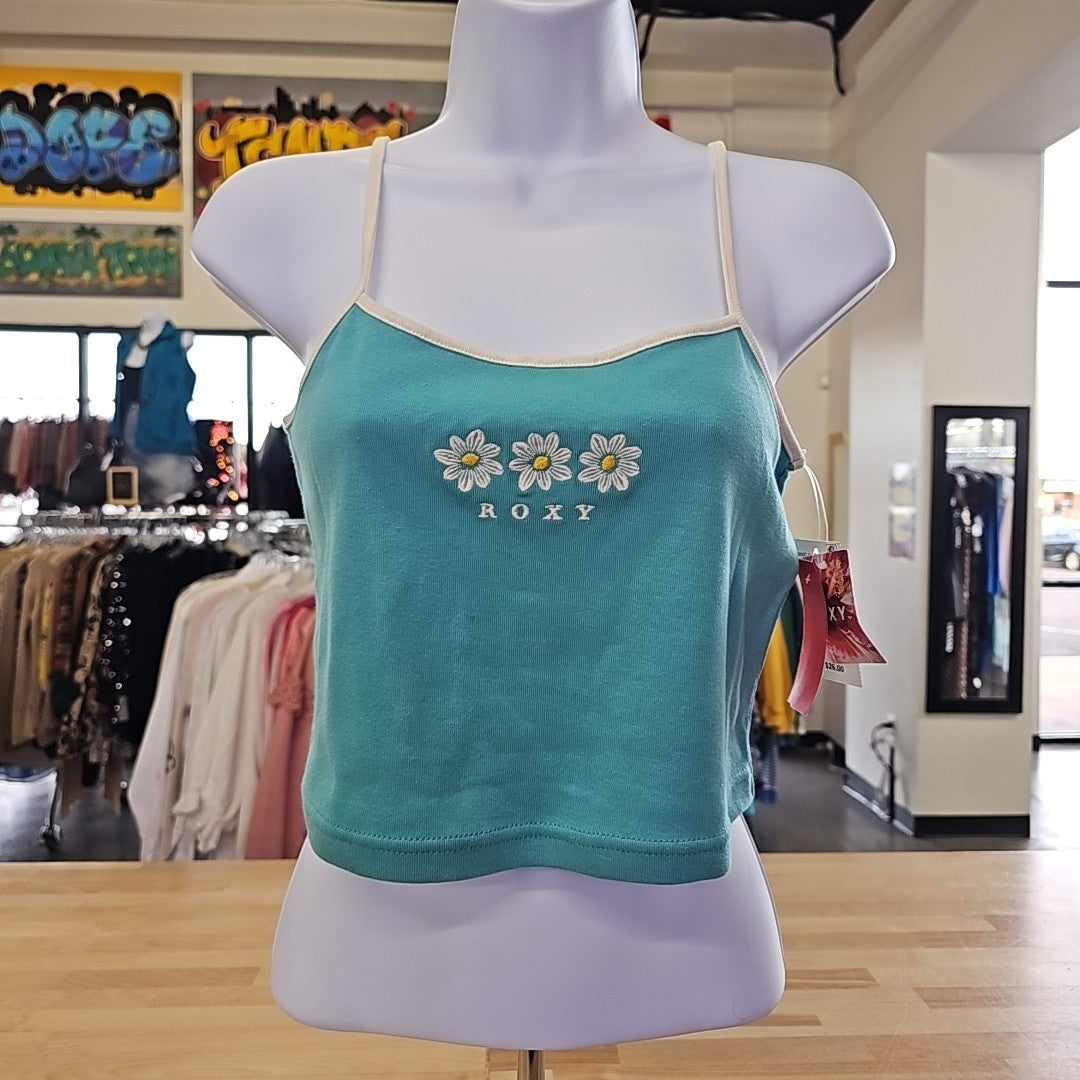 Roxy Juniors' Cotton High-Low Cropped Muscle Tank Top