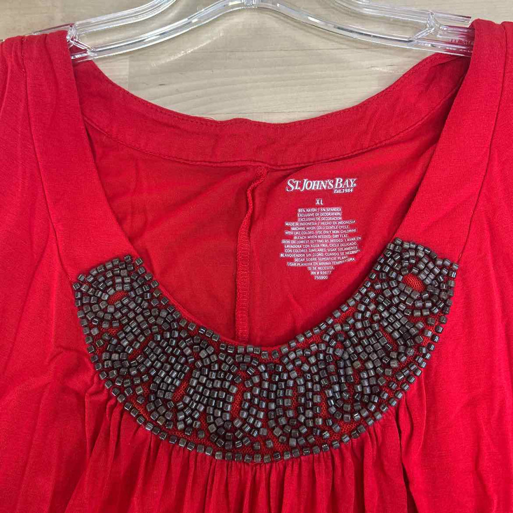 St John's Bay Size XL Red Preloved Dress