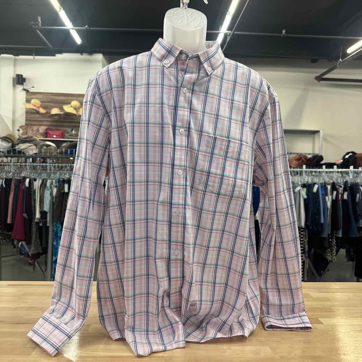 Club Room Men's Quincy Plaid Button-Down Poplin Shirt