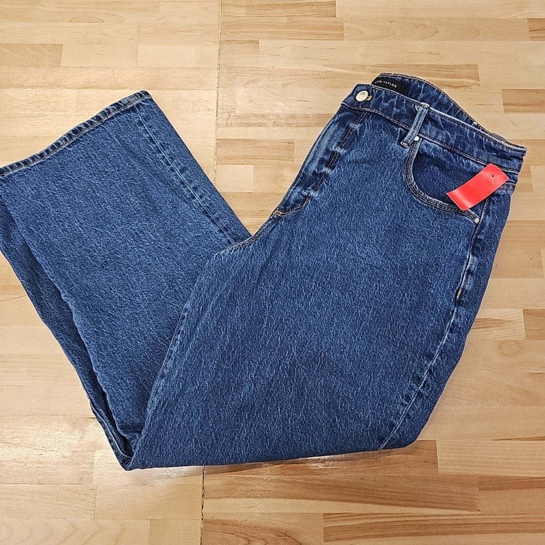 Ann Taylor Size 16 Blue Denim Used Jeans