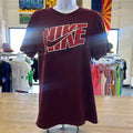 Nike Size S Burgandy Preloved T-Shirt SS