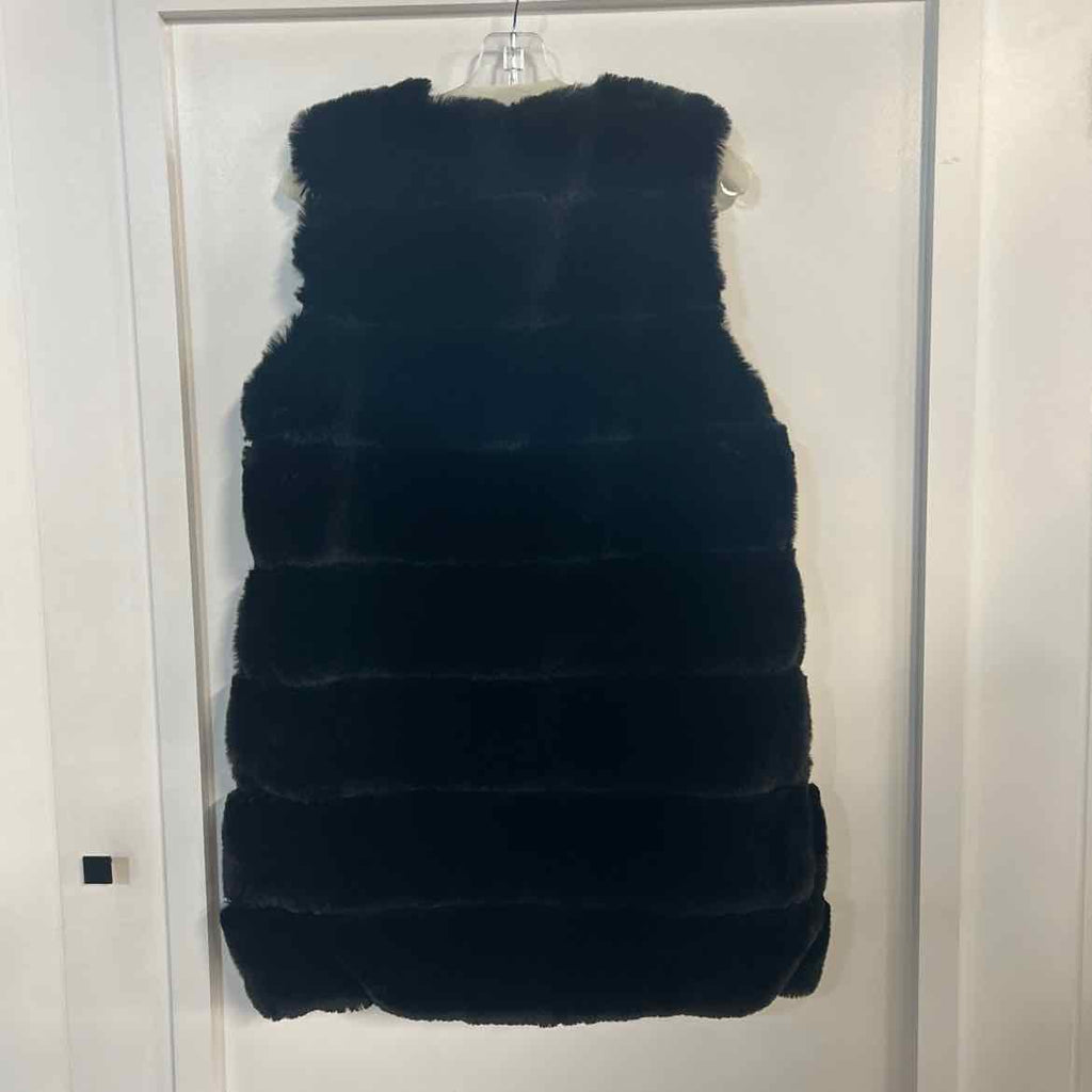 Cavalini Size M Black Fur New Vest
