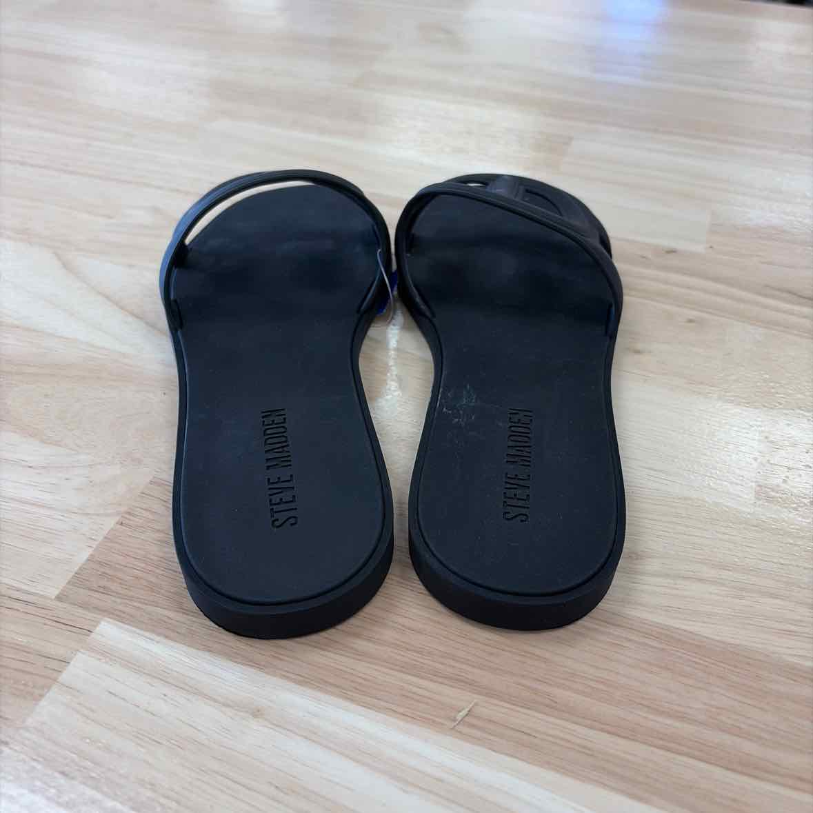 Steve Madden Jellie Black Size 7 Black Sandals