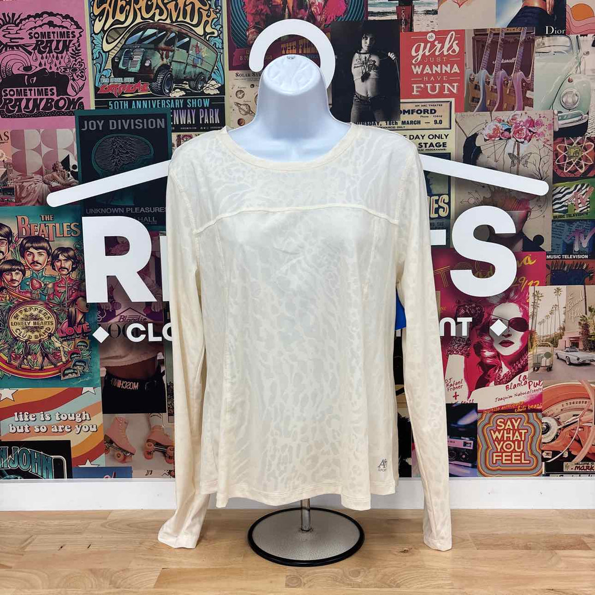 Aeropostale Size L Beige Shirt