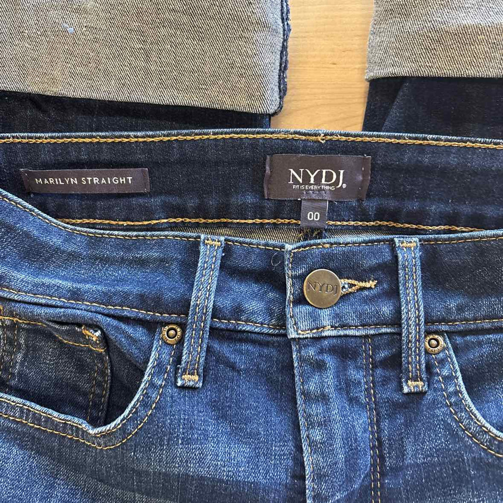 NYDJ Size 00 Blue Capris