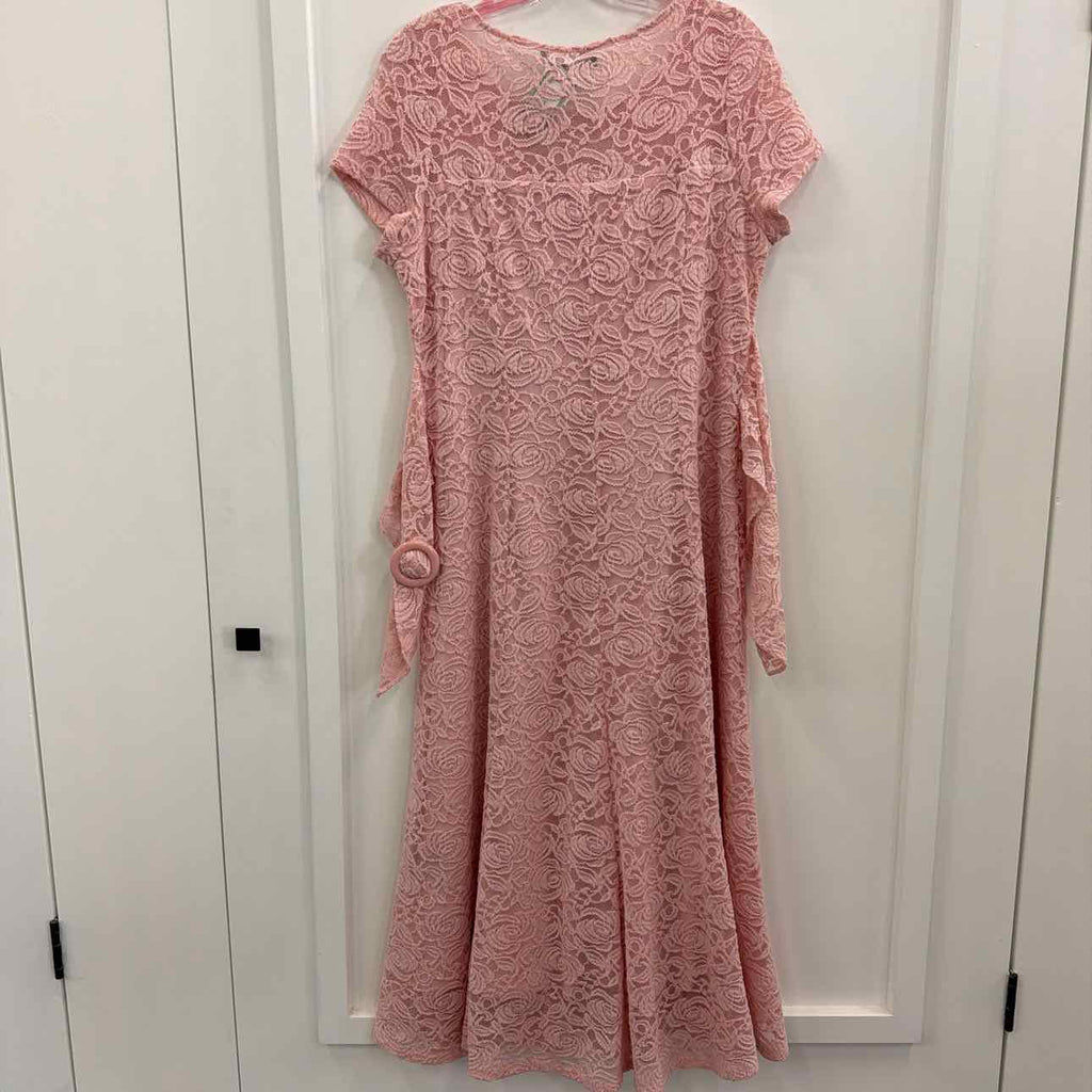 Perceptions Size L Pink Preloved Dress