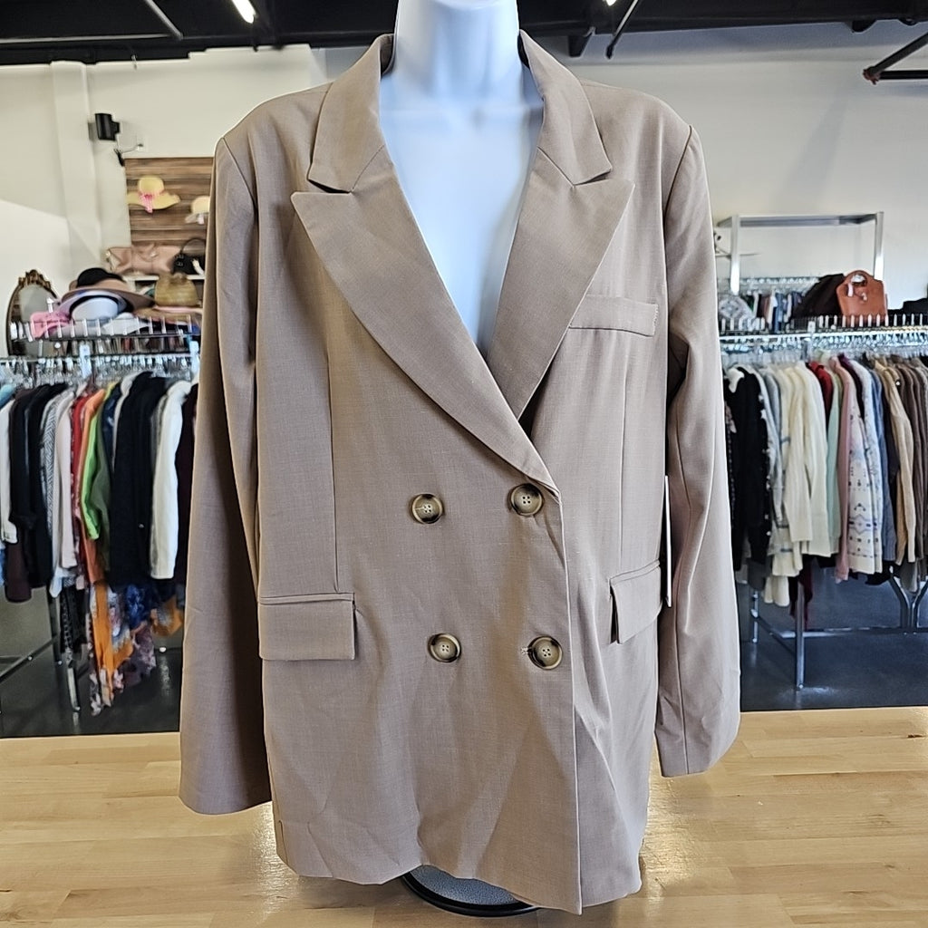 Aqua Size M Tan Blazer