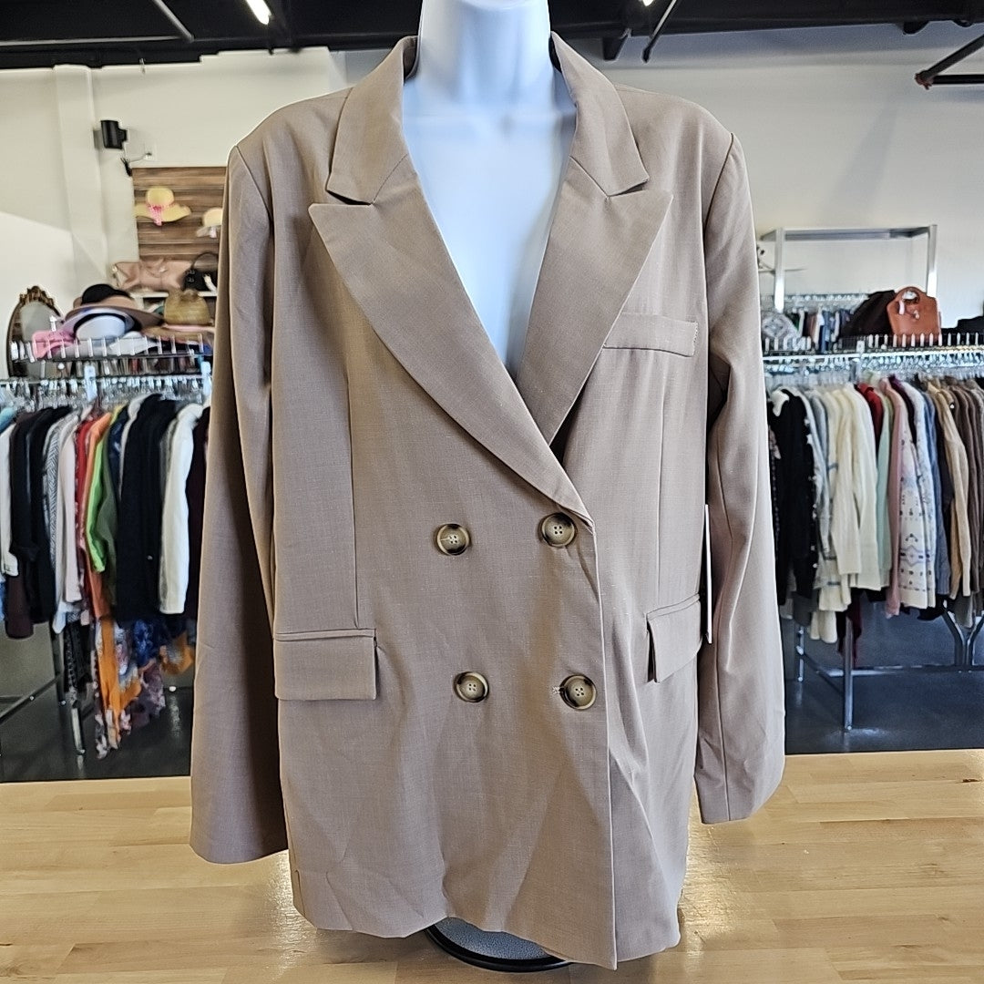 Aqua Size M Tan Blazer