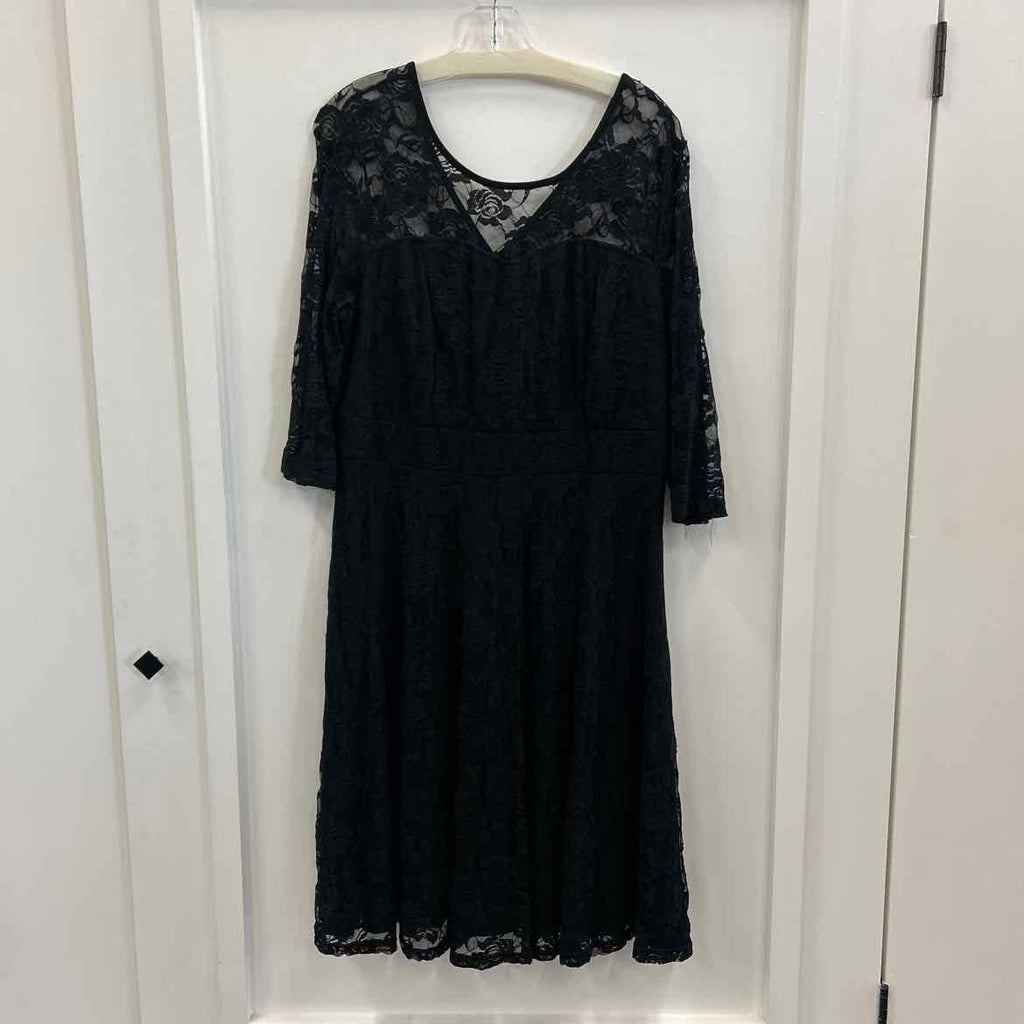 Jasambac Size XL Black Lace Preloved Dress