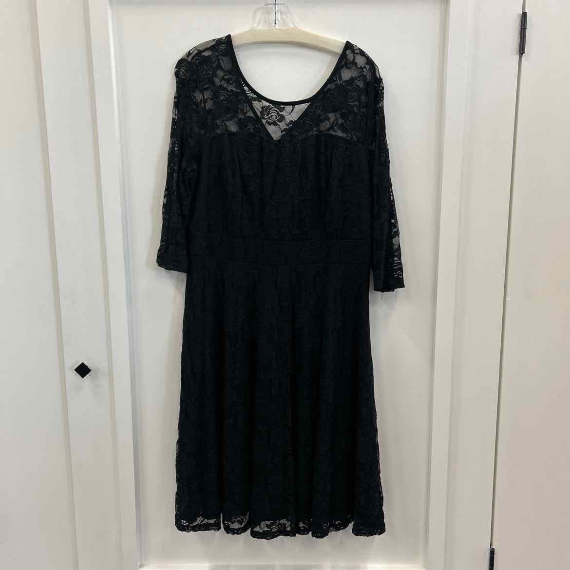 Jasambac Size XL Black Lace Preloved Dress