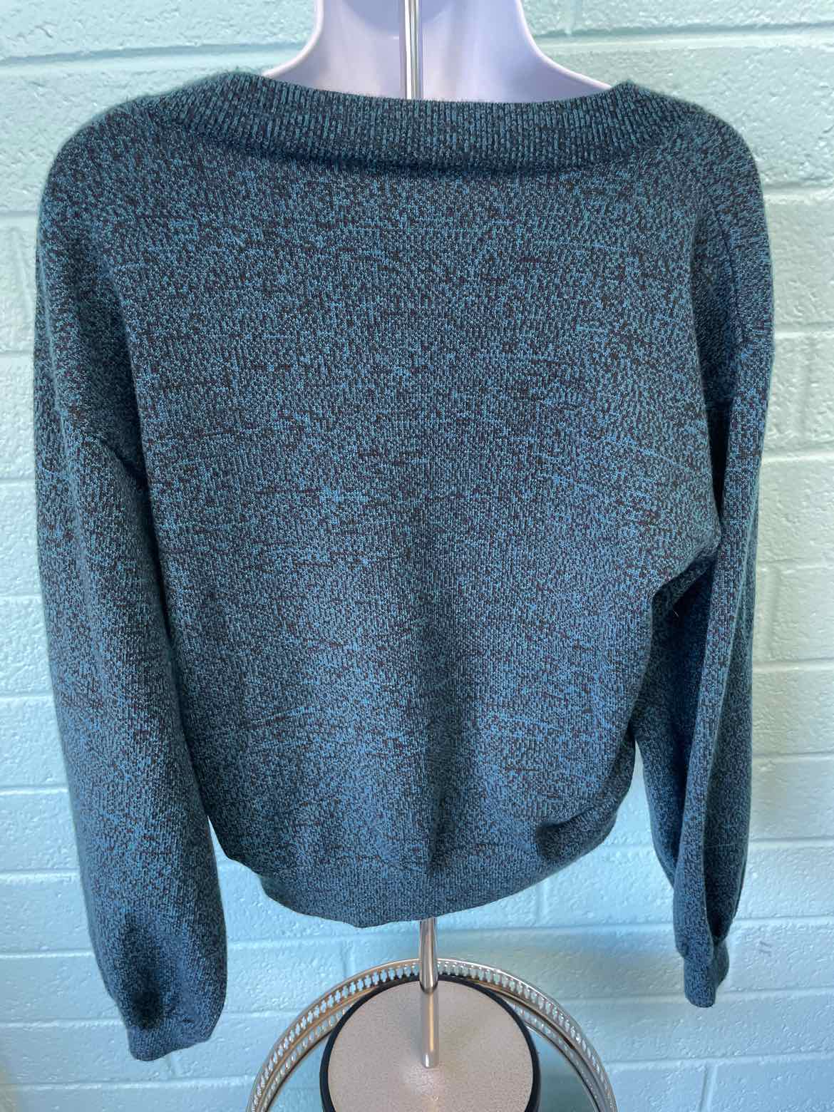 Levi's Size XS Flower Sweater - Marled Yarn Caviar and Gibralter Sea