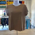 Madewell Size L Tan Preloved T-Shirt SS