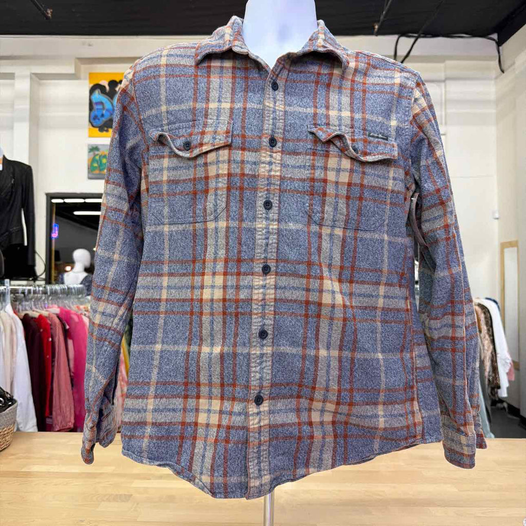 Eddie Bauer Size M Blue Preloved MENS Button Down Shirt
