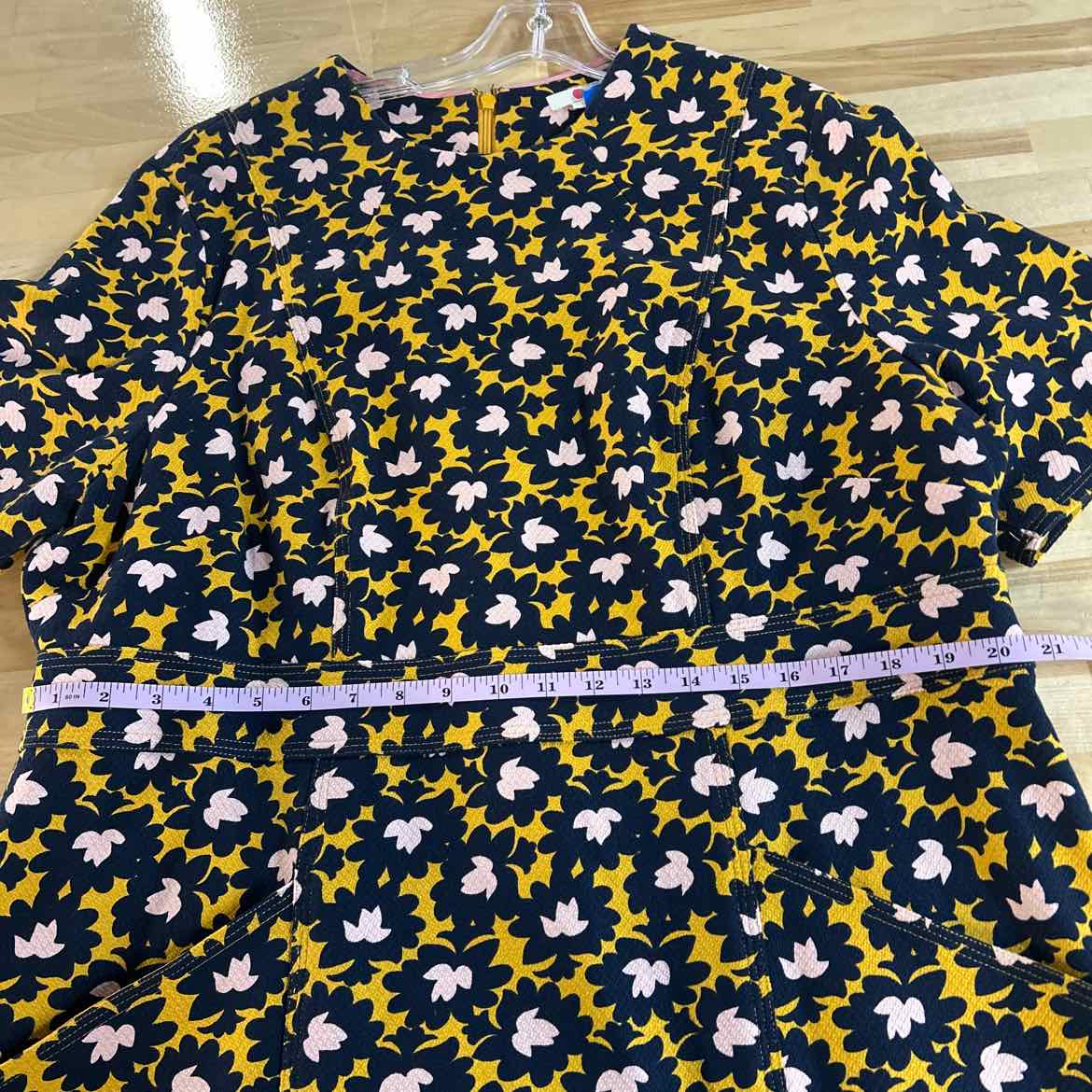 Boden Size 20 Blue & Gold Preloved Dress