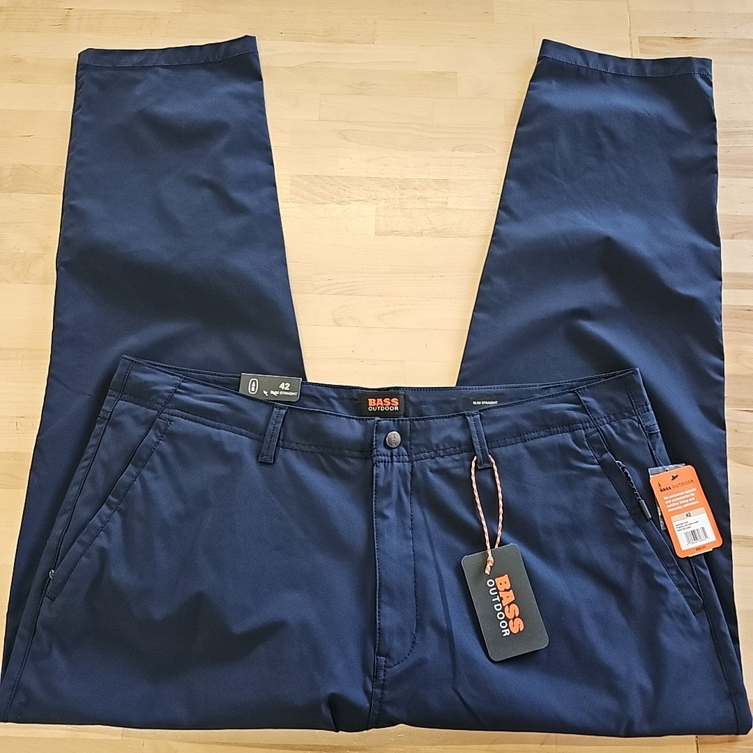 Bass Outdoor Men's Slim-Straight Fit Traveler Pants