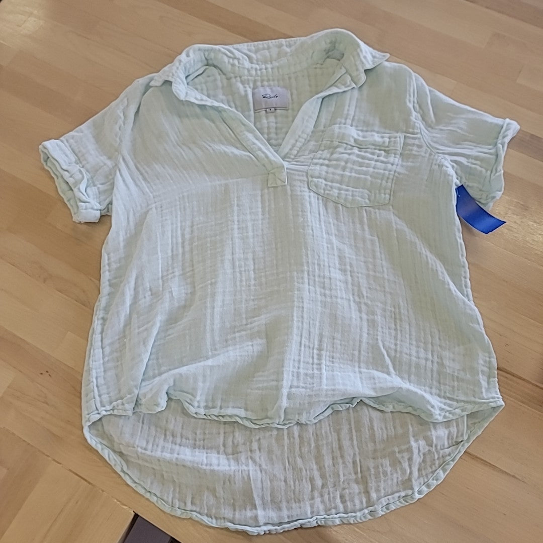Rails Size S Blue Polo