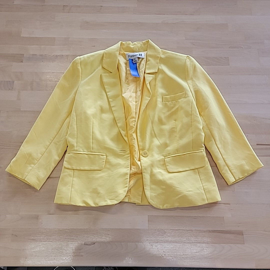 Forever 21 Size M Yellow Blazer