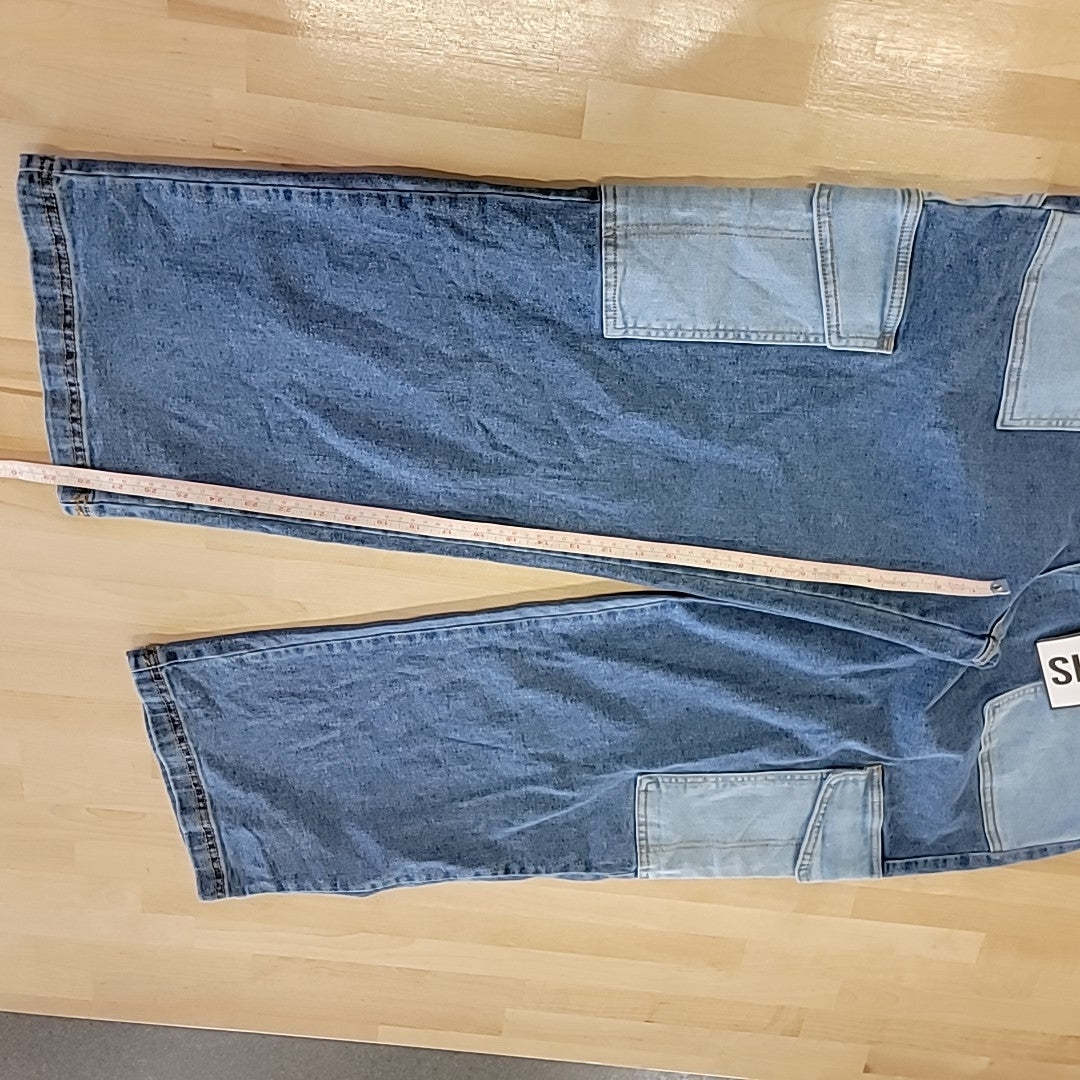 Almost Famous Size XL  Utility Color-Block Skater Jeans