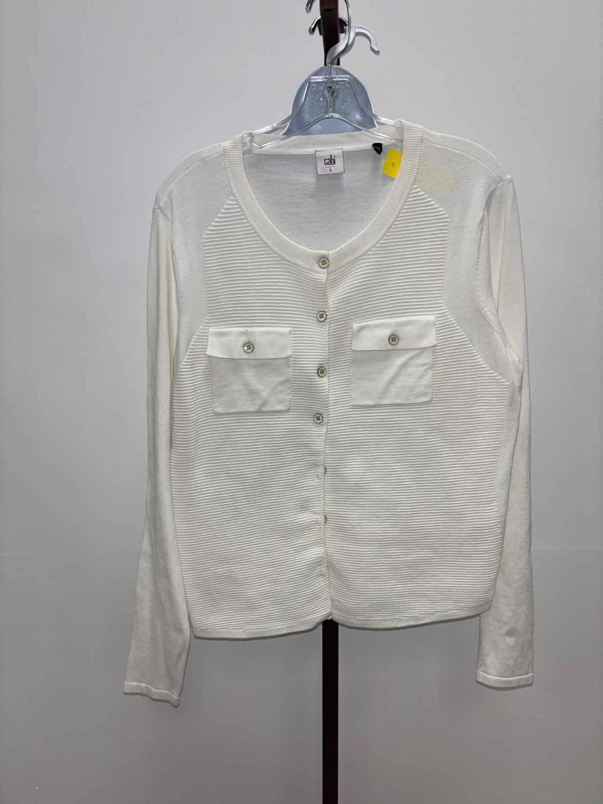 Cabi Size L White Preloved Cardigan
