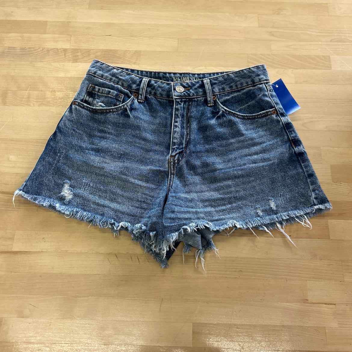Rewash Women Size 7 Blue Denim Preloved Shorts