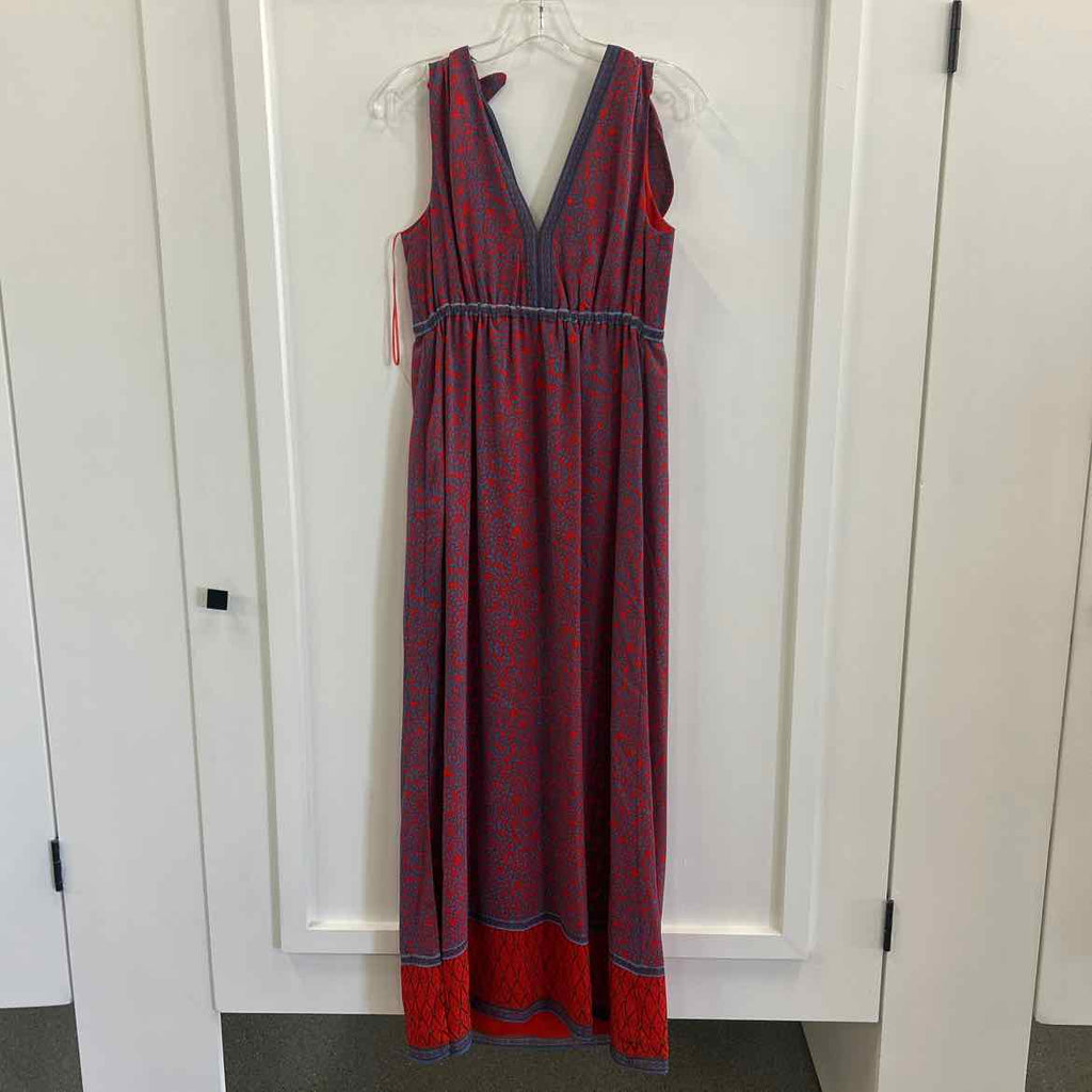 Chelsea & Violet Size S Red & Blue Preloved Dress