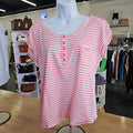 NY & Company Size L Pink Preloved T-Shirt SS