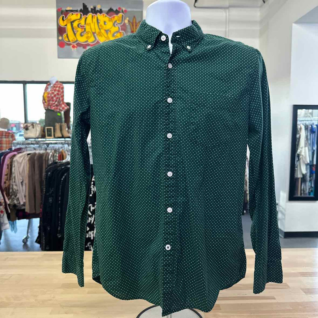 American Eagle Size S Green MENS Button Down Shirt