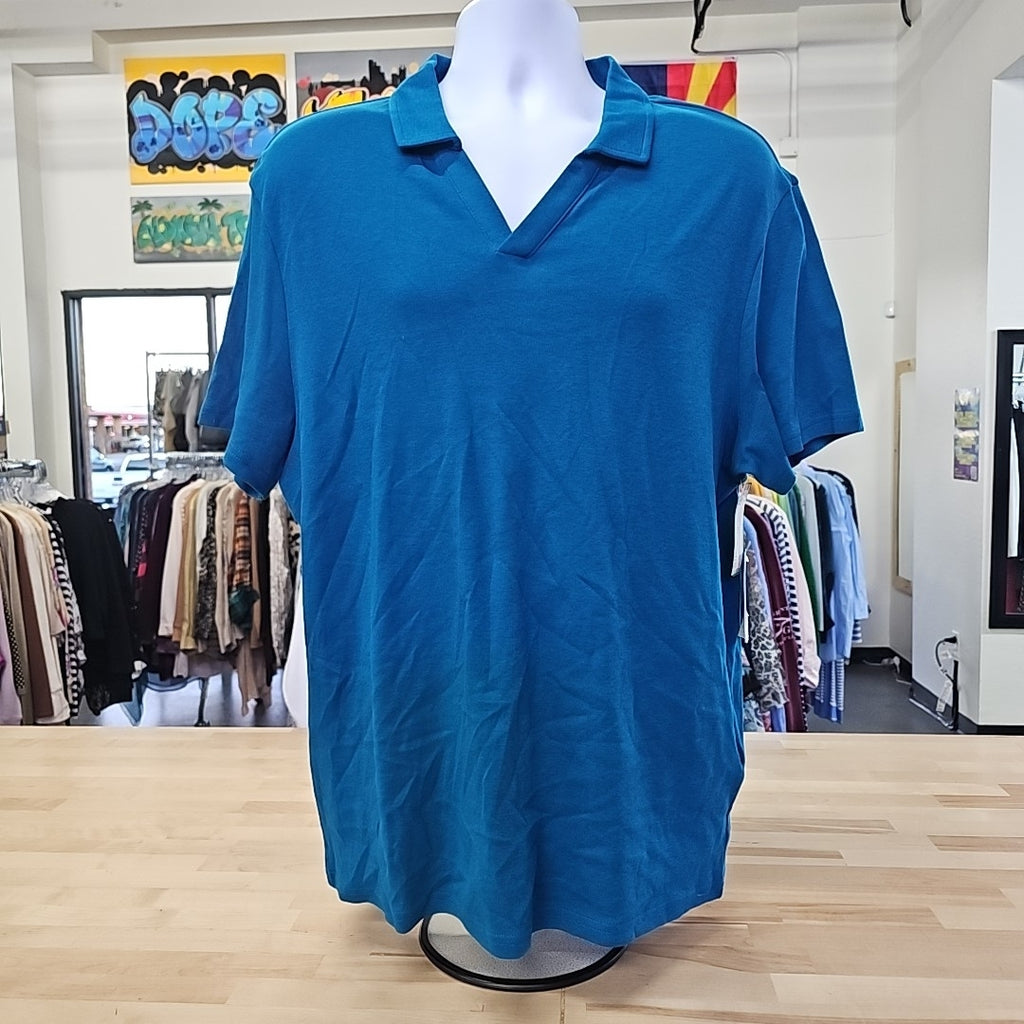 INC Size L Teal New MENS Polo
