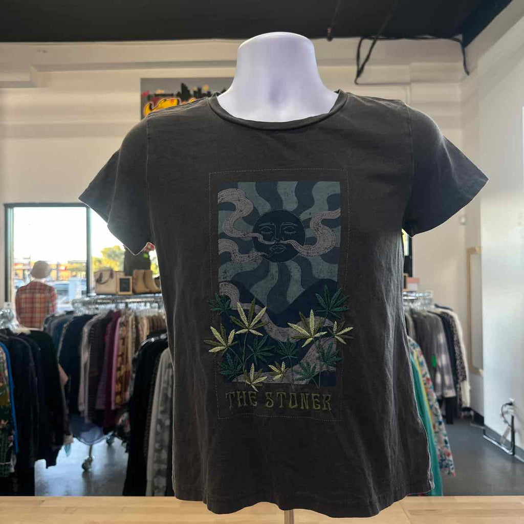 Lucky Brand Size S Gray T-shirt