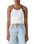 Levi's Size XXL Molly Tank Top - Festival Logo Bright White/pirate Black