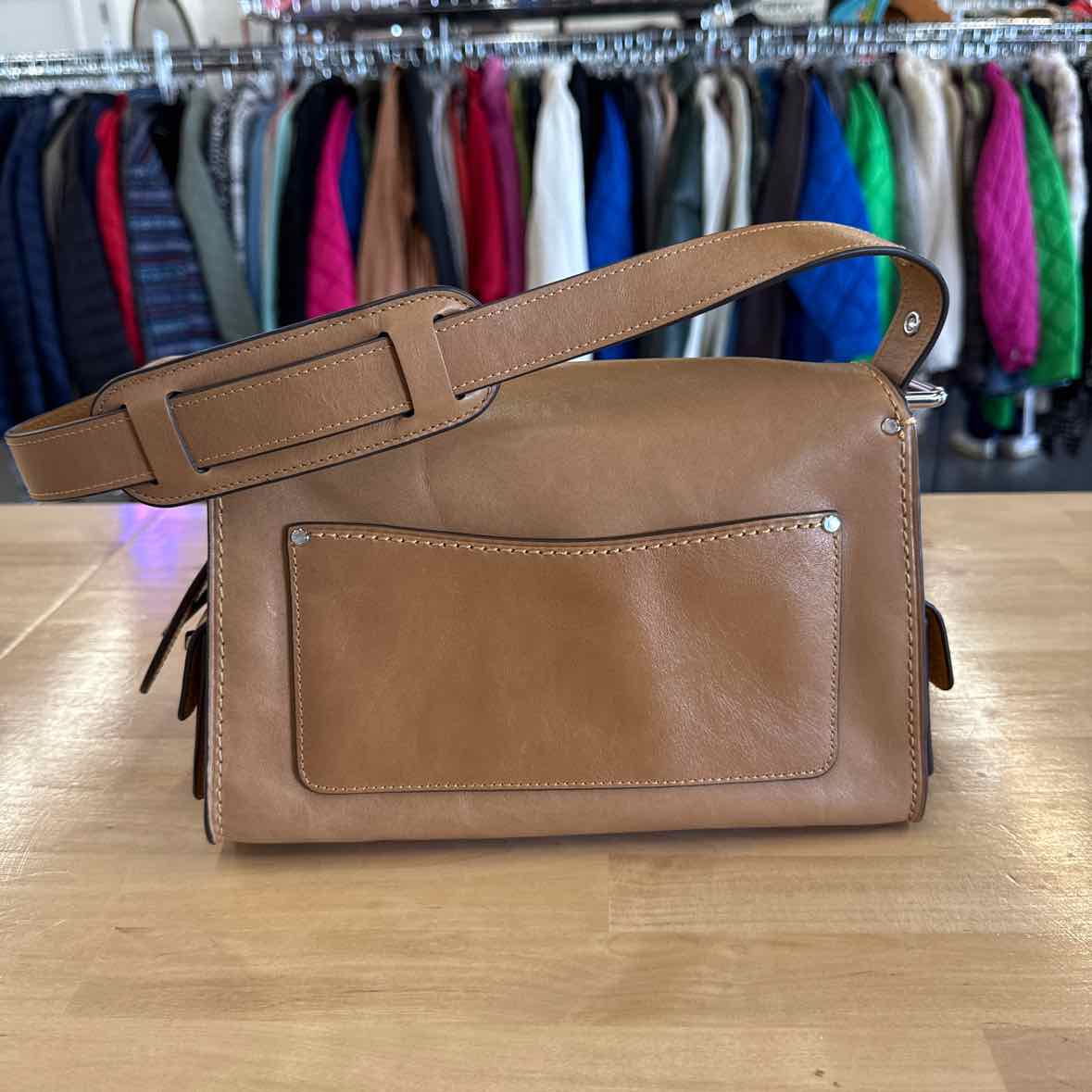 Coach Tabby Cargo Turnlock Full Grain Leather -  Honey Brown