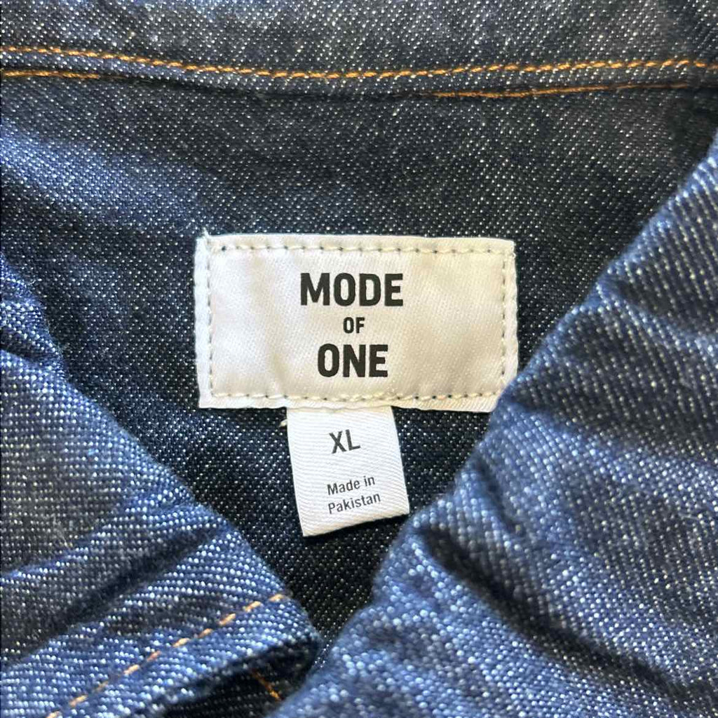 Mode Of One Size XL Blue New MENS Long Sleeve Shirt