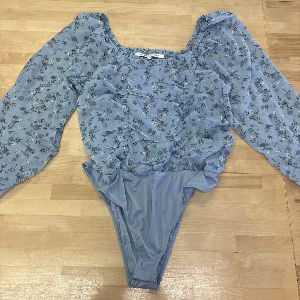Celebrity Pink Juniors' Ruched Long-Sleeve Bodysuit