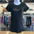 Point Sportswear Size L Black Cotton Preloved T-Shirt SS