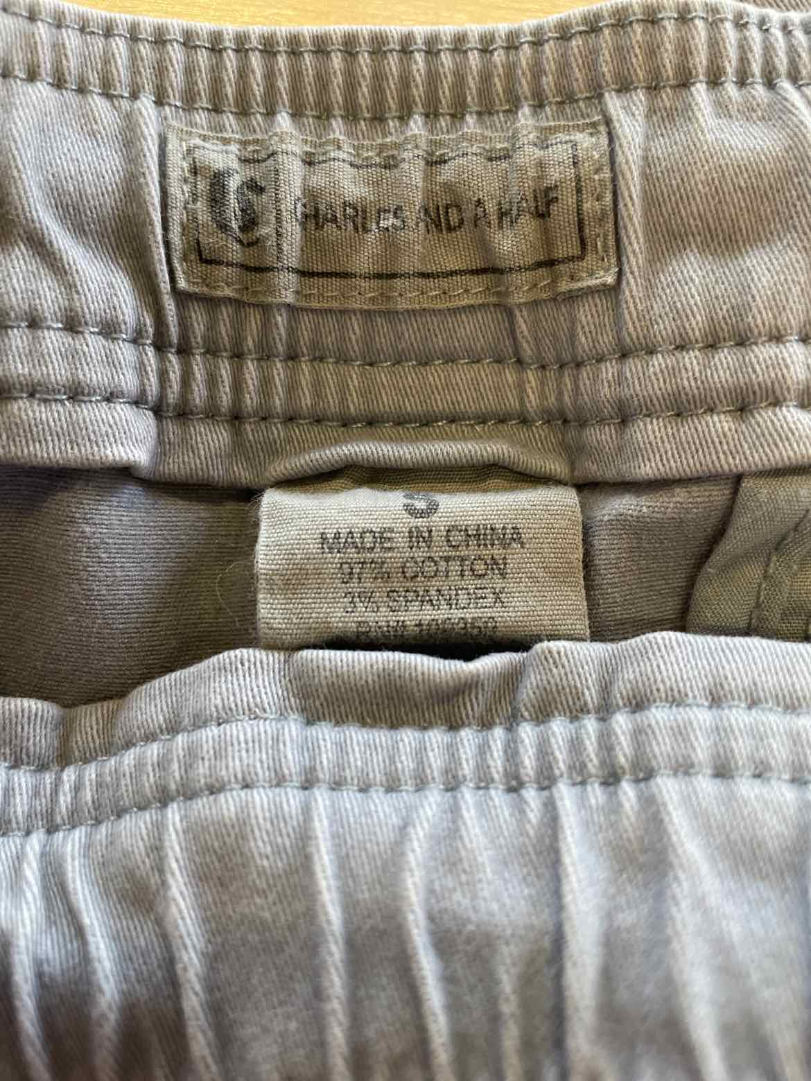 Charles And A Half Size S Gray MENS Pants