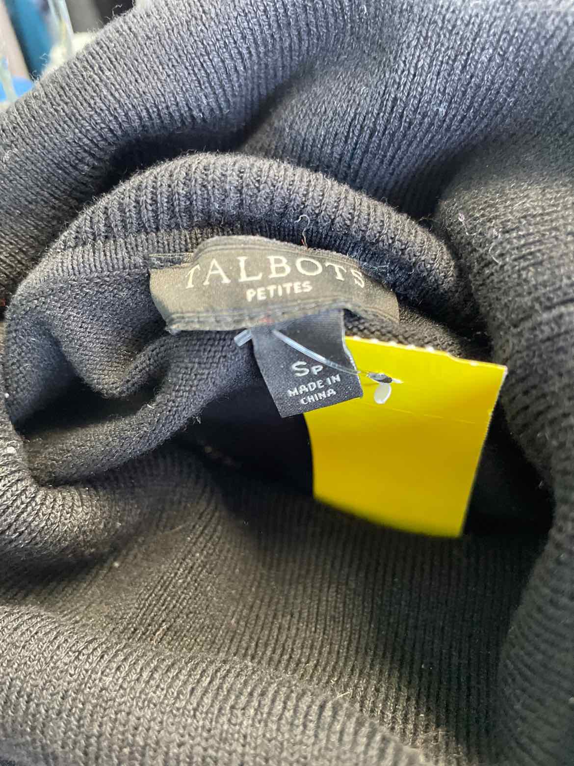 Talbots Size SP Black Sweater