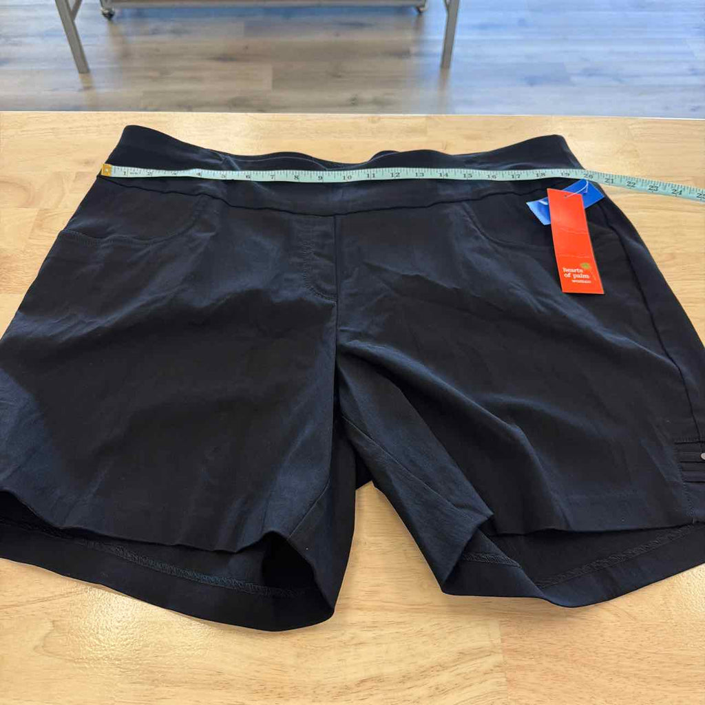 Hearts of palm Women Size 20W Black New Shorts