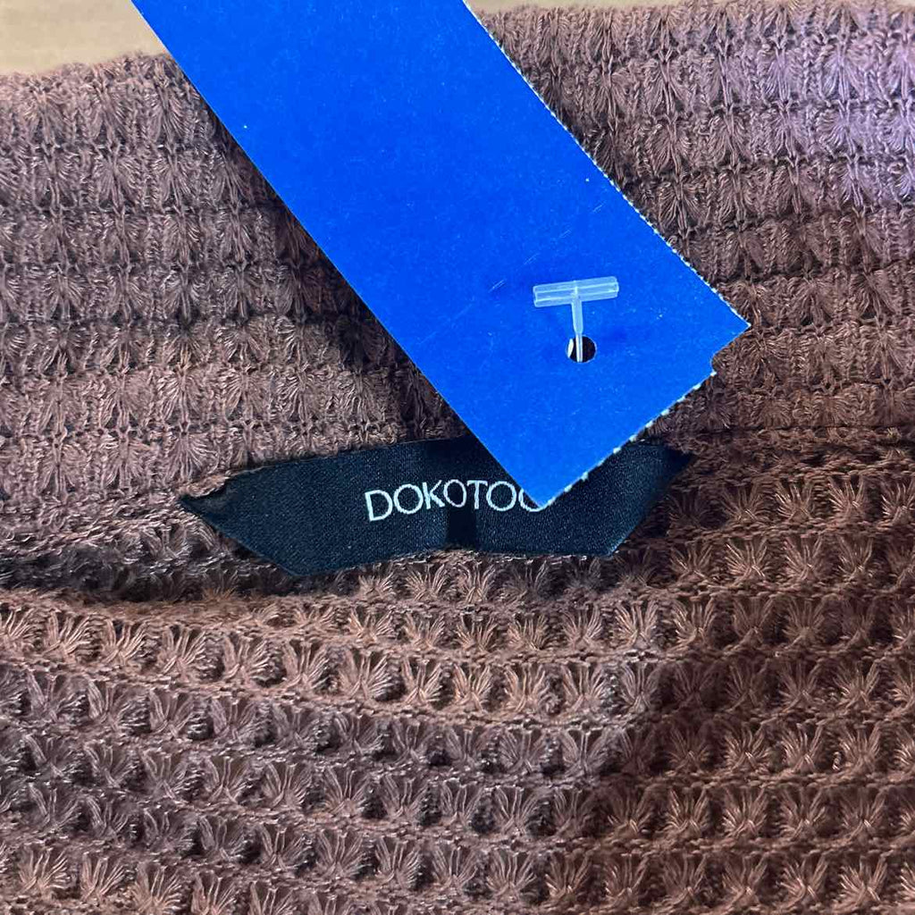 Dokotoo Size M Brown Knit Preloved Cardigan
