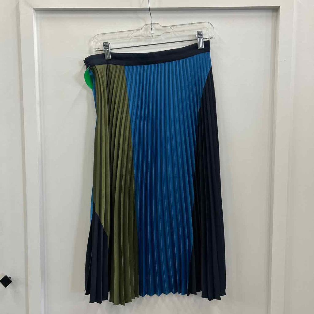 Ann Taylor Size 4 Black Blue Green Preloved Skirt