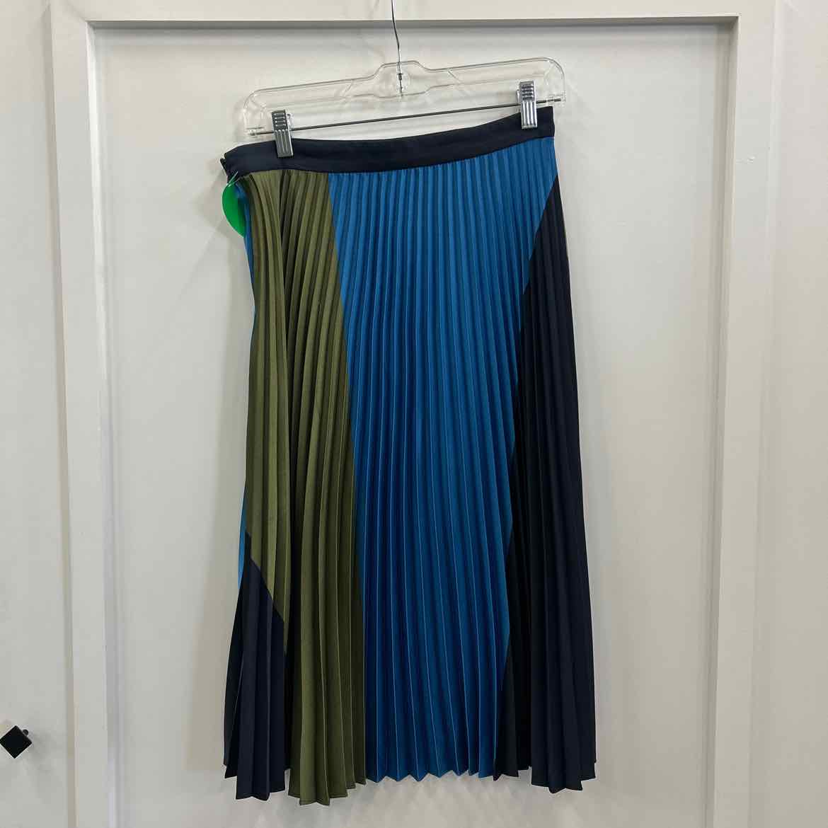 Ann Taylor Size 4 Black Blue Green Preloved Skirt