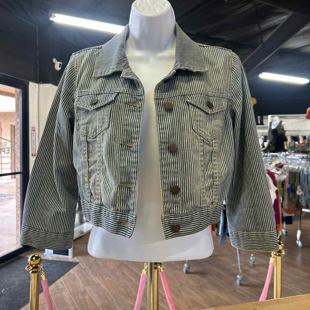 ILoveH81 Size S White Blue Preloved Jacket
