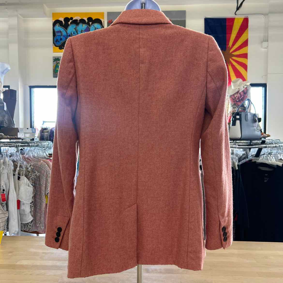Loft Size 00 Pink Preloved Blazer