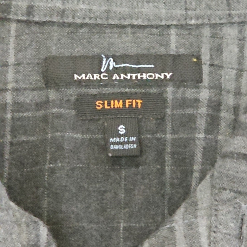 Marc Anthony Size S Gray MENS Button Down Shirt