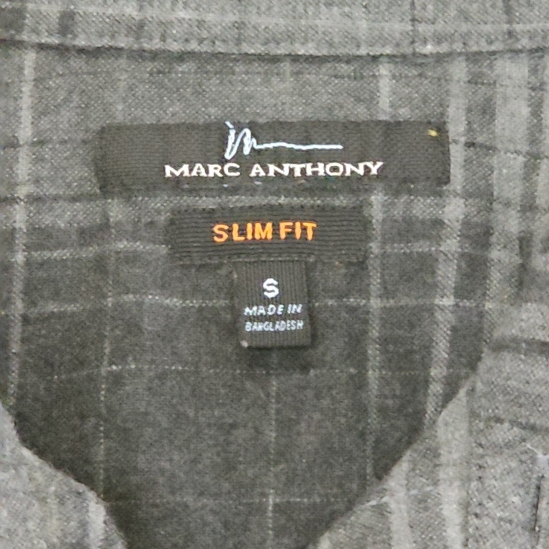 Marc Anthony Size S Gray MENS Button Down Shirt