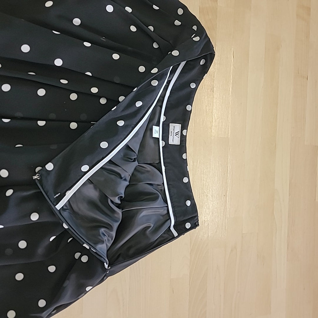 Worthington Size 4P Black White Skirt
