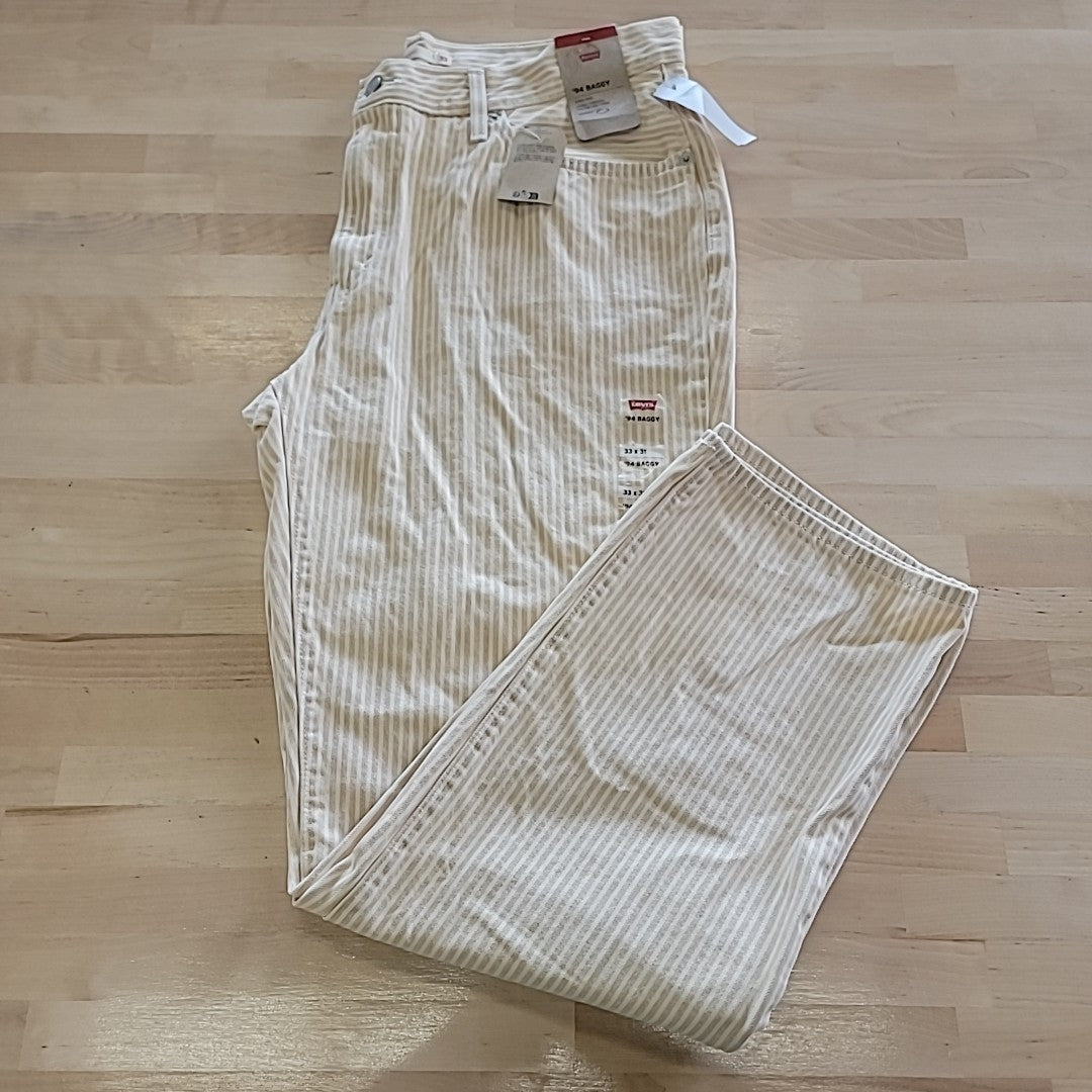 Levi's Size 33 94 Baggy Women's Jeans Lines in the Sand