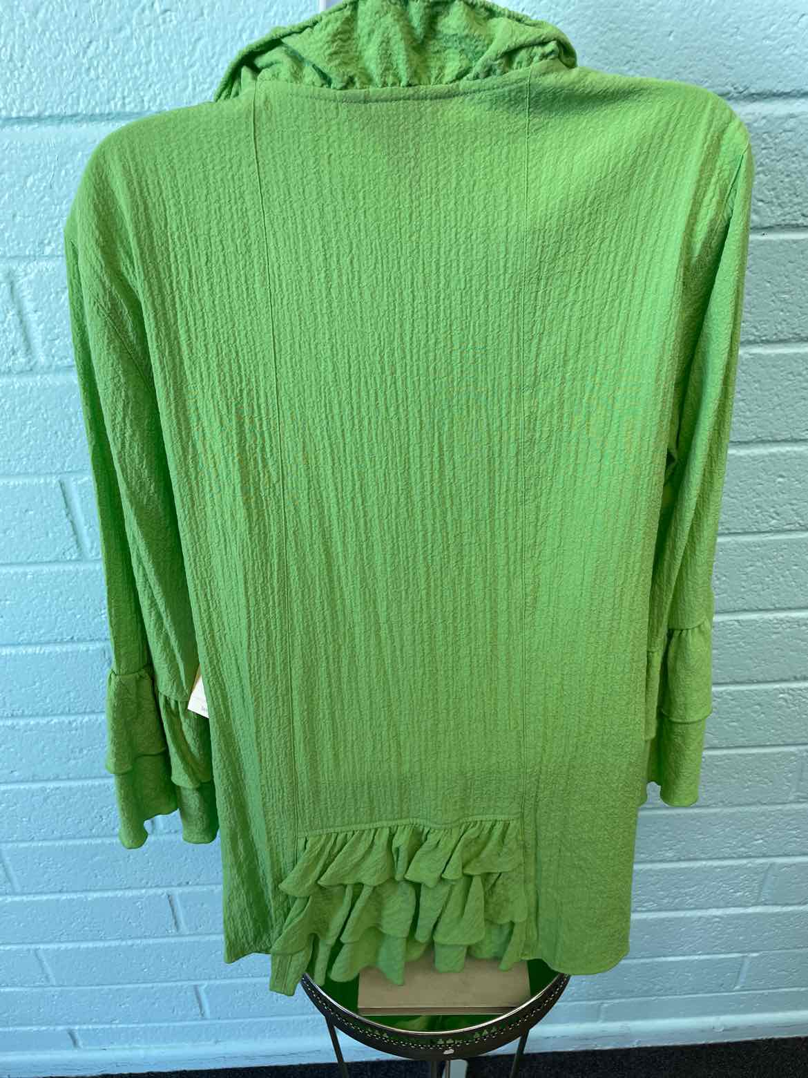 Ali Miles Size S Lime Green Blouse
